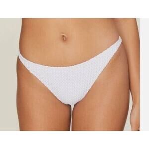 ANDIE Swim - The Tropez Bottom - White - Size L - NWT
